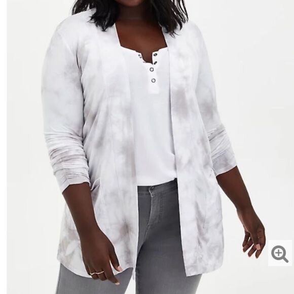 Torrid Tie-Dye Super Soft Cardigan Sweater NWT - Picture 2 of 5